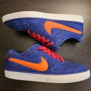Nike SB Mavrk Low Sneakers Skate 434815-480 Blue Orange Canvas Men's Size 10